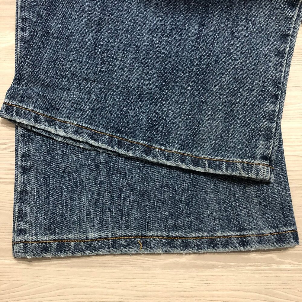 Clash Jeans USA Co Embroidered Faux Rhinestone Bootcut Blue Womens Jr Size 13 - Picture 14 of 15